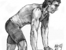 Pushing It - Pencil Sketch Pushing It - Pencil Sketch