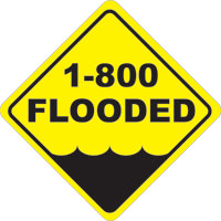 1 800 Flooded Logo