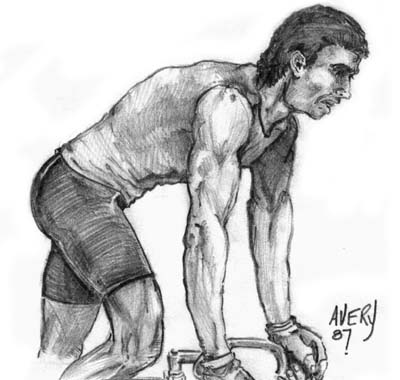 Pushing It - Pencil Sketch